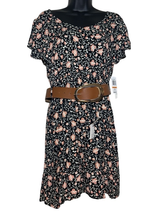 Wallflower Dresses & Skirts - Bundle Deal - Wallflower Black Floral Dress Small + Zara Belt
